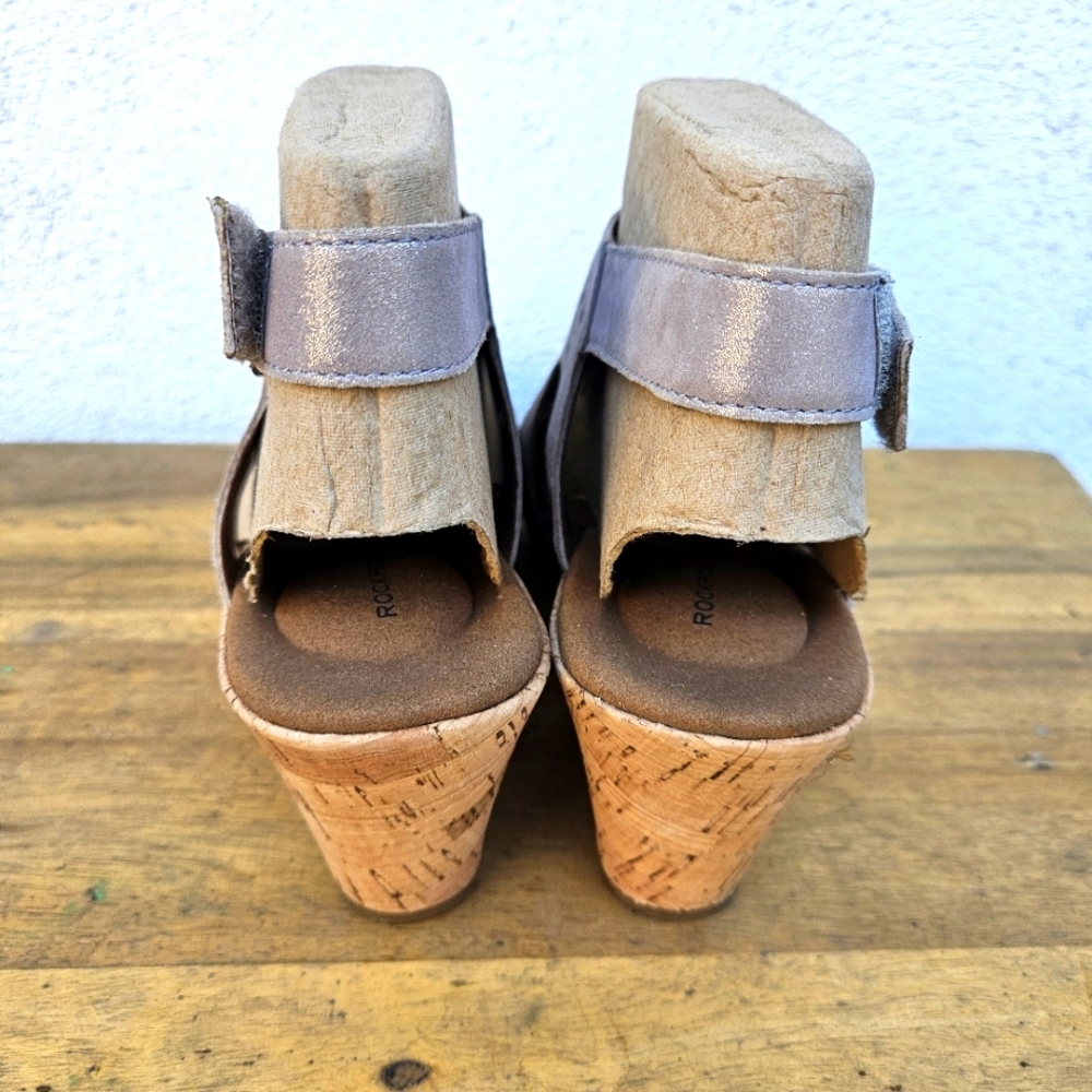 Rockport Briah Hood Slingback Wedges Sandals Size 9.5 - Picture 8 of 16